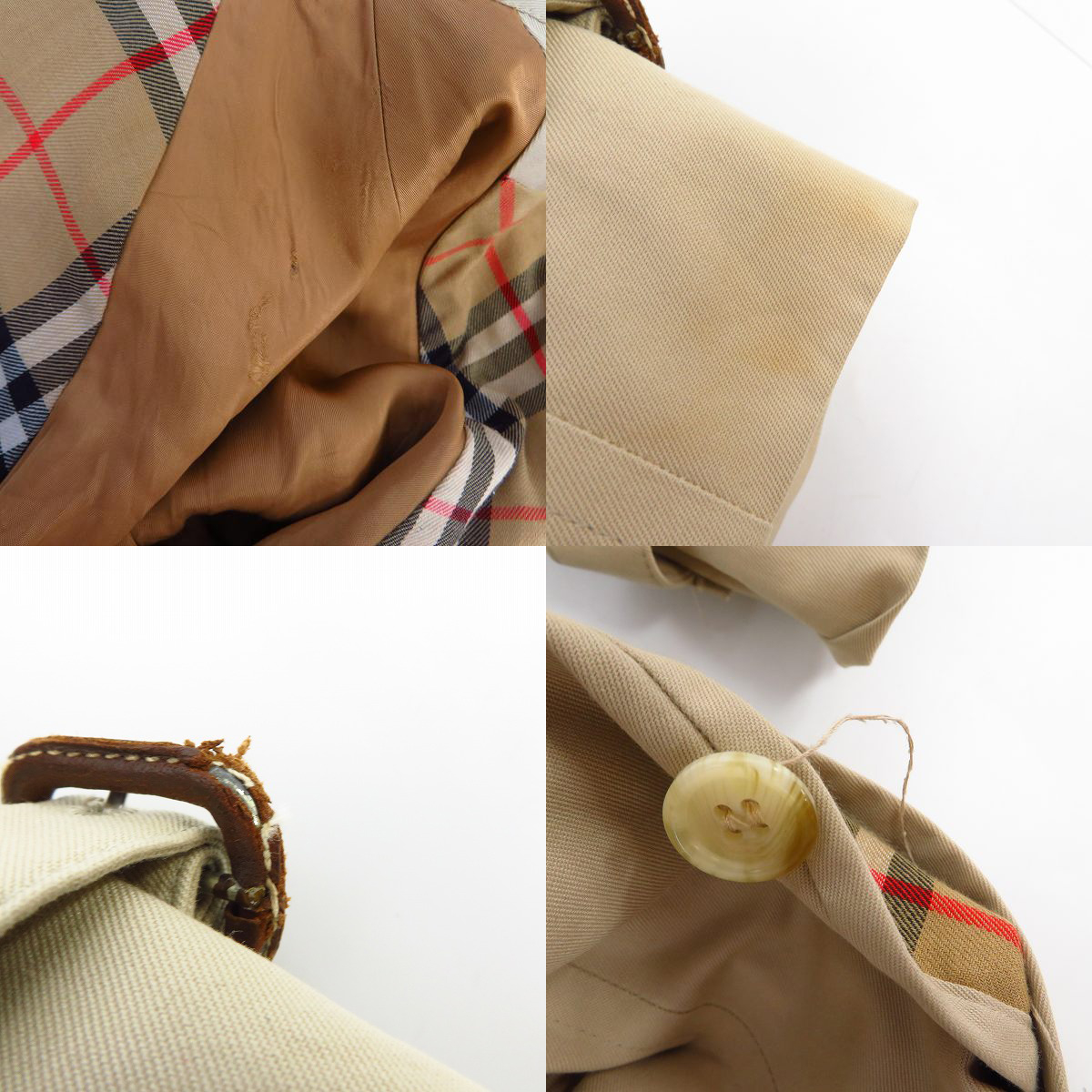 実際に弊社で買取させて頂いたBURBERRY'S/バーバリーズ ノバチェック トレンチコートの画像 5枚目