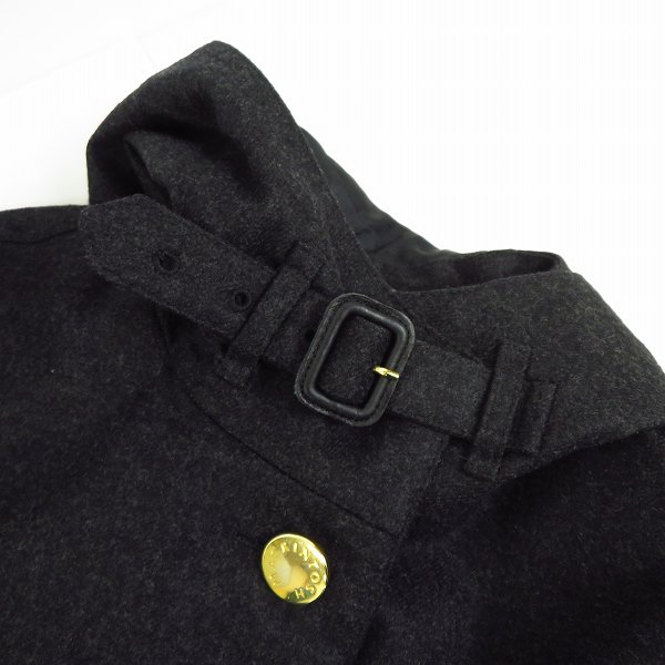 実際に弊社で買取させて頂いたMACKINTOSH LONDON/マッキントッシュ ロンドン ネックベルト ウールロングコート size：34の画像 6枚目