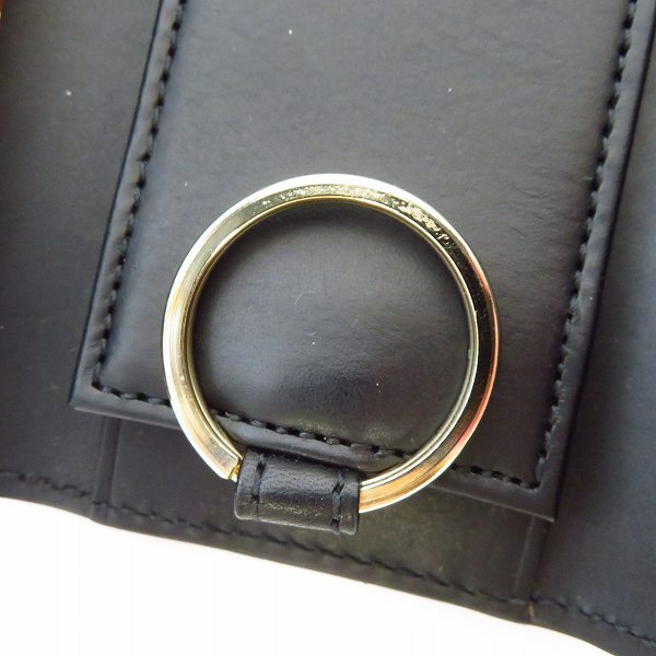 実際に弊社で買取させて頂いたPaul Smith/ポールスミス オールドレザー 4連キーケース ブラック P482の画像 6枚目