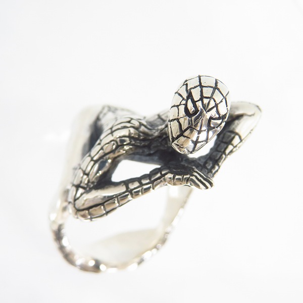 実際に弊社で買取させて頂いた【ギャラ付】CRAZY PIG DESIGNS/クレイジーピッグ SPIDERMAN/スパイダーマンリング #759/17号