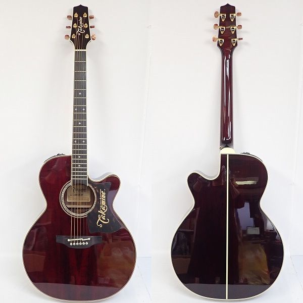 実際に弊社で買取させて頂いた★Takamine/タカミネ DMP50S WR エレアコ/アコースティックギター 島村楽器コラボモデル ハードケース付の画像 1枚目