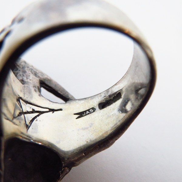 実際に弊社で買取させて頂いた【ギャラ付き】CRAZY PIG/クレイジーピッグ ラージ グリム リーパー リング 21号の画像 7枚目