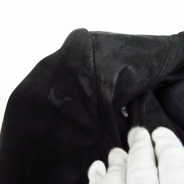 実際に弊社で買取させて頂いたHelmut Lang/ヘルムートラング シープスキン レザージャケット/Mの画像 6枚目
