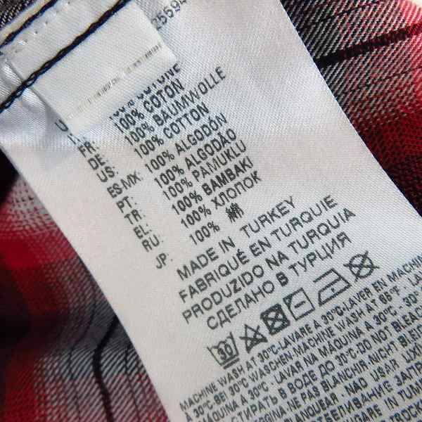 実際に弊社で買取させて頂いたDIESEL BLACK GOLD/ディーゼル ブラック ゴールド チェック柄 長袖シャツ/44の画像 3枚目