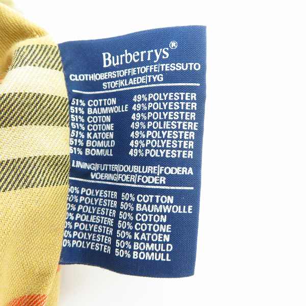 実際に弊社で買取させて頂いたBURBERRY'S/バーバリーズ ノバチェック トレンチコートの画像 4枚目