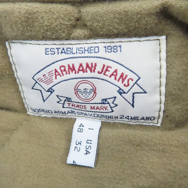 実際に弊社で買取させて頂いたARMANI JEANS/アルマーニジーンズ ダブル ダックベスト 48の画像 2枚目
