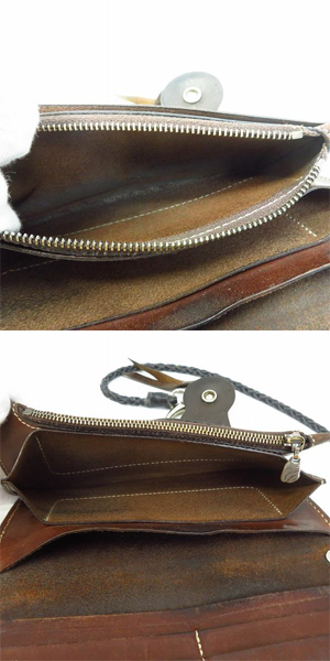 実際に弊社で買取させて頂いたFUNNY/ファニー ウォレットコード付き コンチョ レザー 長財布の画像 6枚目