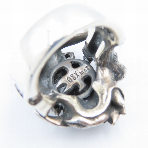 実際に弊社で買取させて頂いたBloodyMary/ブラッディマリー KAI 2008 クリスマス 太極図 リング/＃23の画像 5枚目