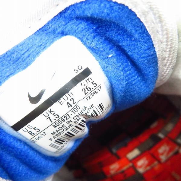 実際に弊社で買取させて頂いたNIKE×atmos/ナイキ×アトモス AIR MAX 1 PRNT/ エアマックス1 プリント 'WE LOVE NIKE'  AQ0927-100/26.5の画像 5枚目