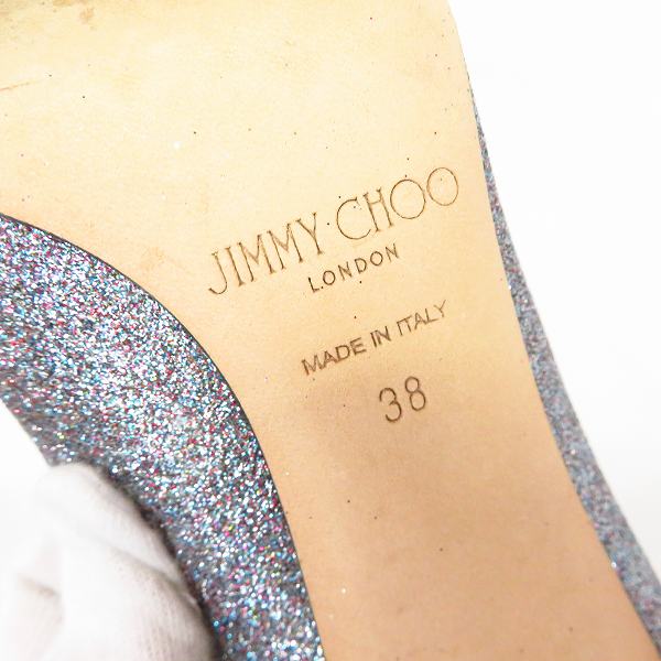 実際に弊社で買取させて頂いたJIMMY CHOO/ジミーチュウ LOVE85 レディース グリッターパンプス size：38の画像 5枚目
