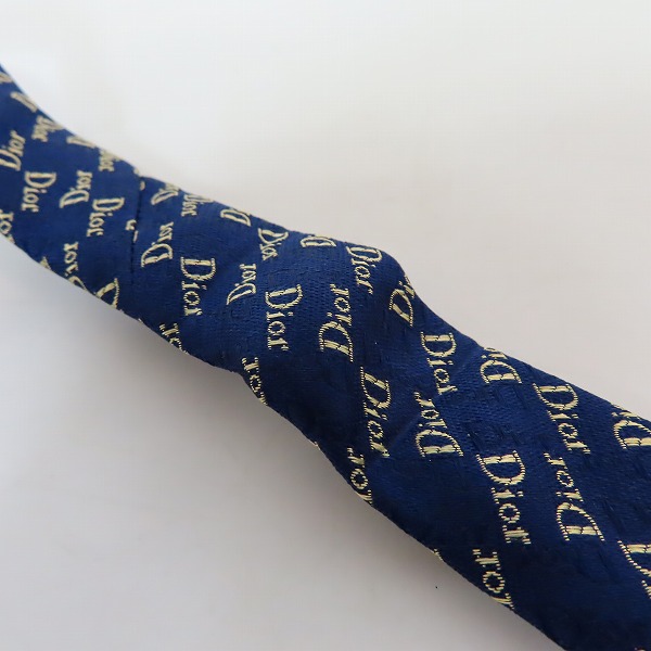 実際に弊社で買取させて頂いたChristian Dior/クリスチャンディオール ロゴ総柄 ネクタイの画像 6枚目
