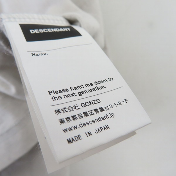 実際に弊社で買取させて頂いたDESCENDANT/ディセンダント 胸ポケット付き プリント長袖カットソー/2の画像 4枚目