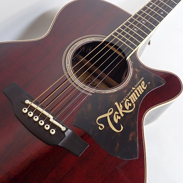 実際に弊社で買取させて頂いた★Takamine/タカミネ DMP50S WR エレアコ/アコースティックギター 島村楽器コラボモデル ハードケース付の画像 5枚目