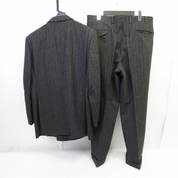 実際に弊社で買取させて頂いたBURBERRYS/バーバリーズ ラムウールダブルスーツ セットアップ/96-86-170 AB5の画像 1枚目