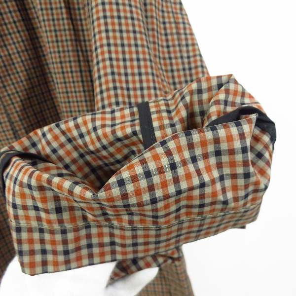 実際に弊社で買取させて頂いたMACKINTOSH LONDON/マッキントッシュ チェック柄 ステンカラーコート size：38の画像 6枚目