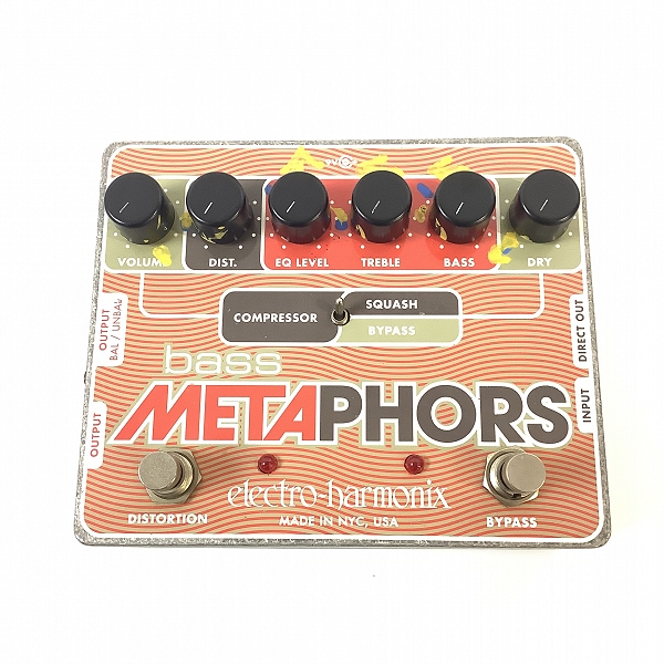 実際に弊社で買取させて頂いたELECTRO-HARMONIX/エレクトロハーモニックス Bass Metaphors プリアンプ マルチエフェクター DIの画像 1枚目