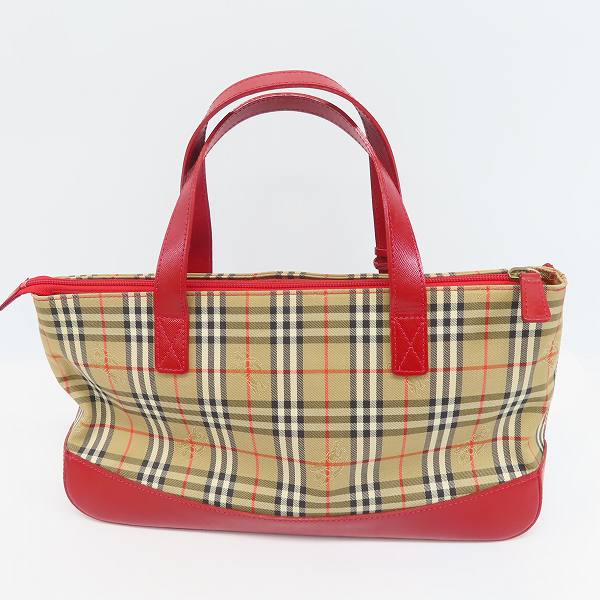 実際に弊社で買取させて頂いたBurberrys/バーバリー ノバチェック ハンドバッグの画像 1枚目