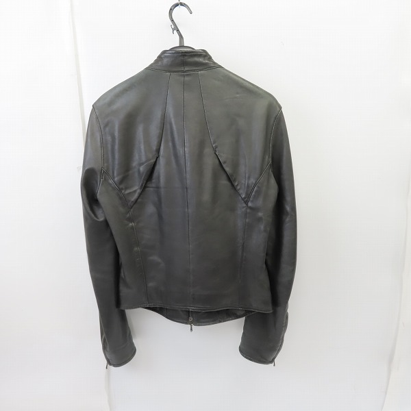 実際に弊社で買取させて頂いたThe Viridi-anne/ザ ヴィリジアン ジップアップ レザー ジャケット ブラック VI-778-06/1の画像 1枚目