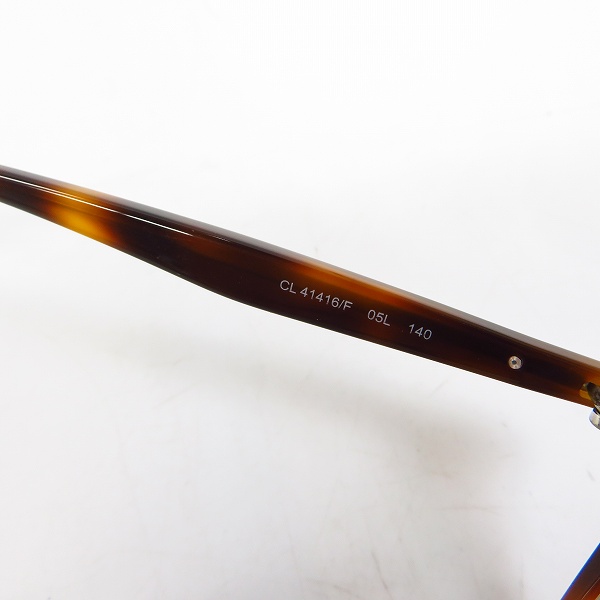 実際に弊社で買取させて頂いたCELINE/セリーヌ 度入り眼鏡/メガネフレーム/アイウェア CL41416/Fの画像 5枚目