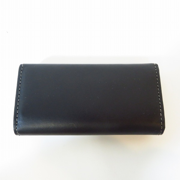 実際に弊社で買取させて頂いたPaul Smith/ポールスミス オールドレザー 4連キーケース ブラック P482の画像 2枚目