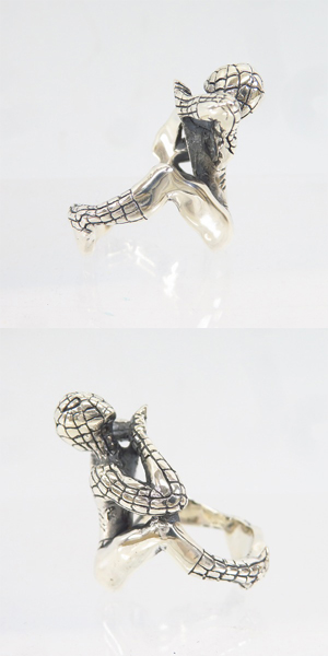 実際に弊社で買取させて頂いた【ギャラ付】CRAZY PIG DESIGNS/クレイジーピッグ SPIDERMAN/スパイダーマンリング #759/17号の画像 3枚目