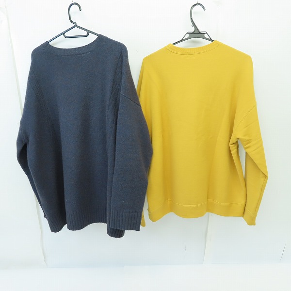 実際に弊社で買取させて頂いたEDIFICE/エディフィス ビックシルエット L/S カットソー/ウール ニット/セーター/48 2点セットの画像 1枚目