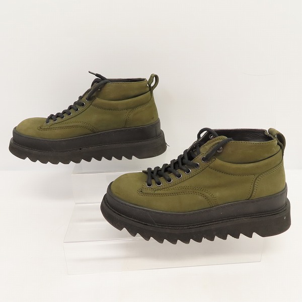 実際に弊社で買取させて頂いたDIESEL BLACK GOLD/ディーゼル ブラック ゴールド 厚底 ショートブーツ/40の画像 3枚目