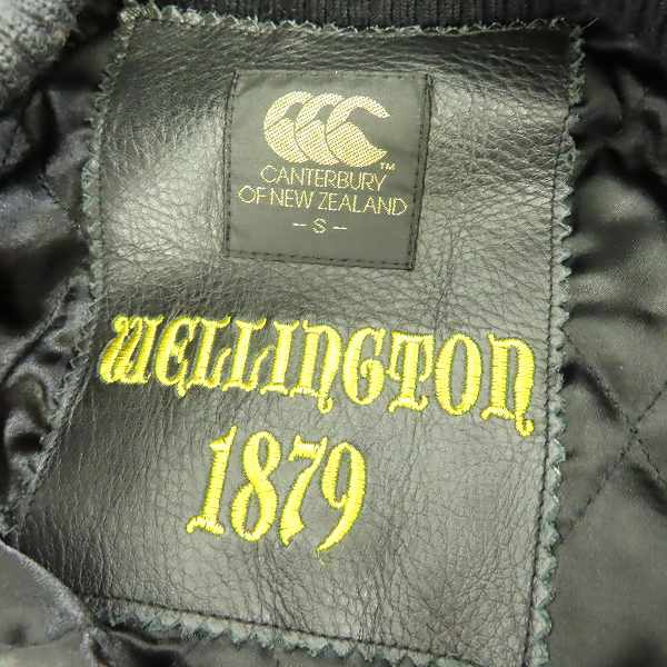 実際に弊社で買取させて頂いたCANTERBURY/カンタベリー 袖革 スタジアムジャンパー/Sの画像 2枚目