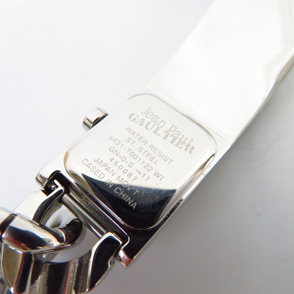 実際に弊社で買取させて頂いたJean Paul GAULTIER/ジャンポールゴルチエ カバー付き クロス ウォッチブレスレット/腕時 5431-T001122【動作未確認】の画像 3枚目