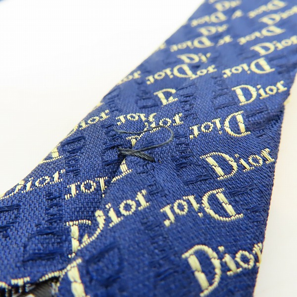 実際に弊社で買取させて頂いたChristian Dior/クリスチャンディオール ロゴ総柄 ネクタイの画像 4枚目