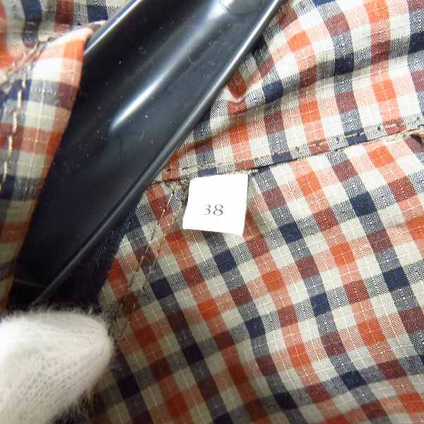 実際に弊社で買取させて頂いたMACKINTOSH LONDON/マッキントッシュ チェック柄 ステンカラーコート size：38の画像 3枚目