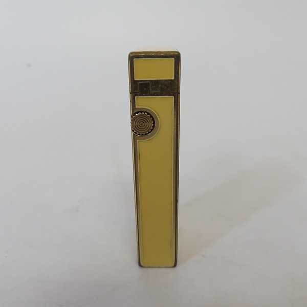 実際に弊社で買取させて頂いたdunhill/ダンヒル サイドローラーガスライター イエロー×ゴールドの画像 2枚目