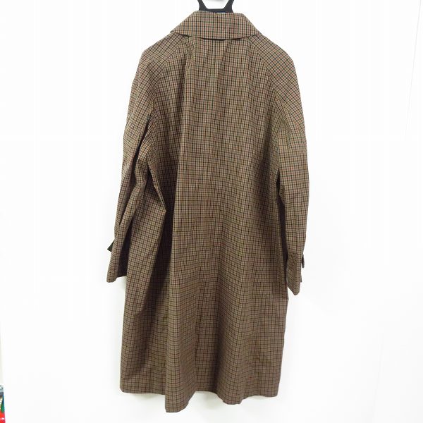 実際に弊社で買取させて頂いたMACKINTOSH LONDON/マッキントッシュ チェック柄 ステンカラーコート size：38の画像 1枚目