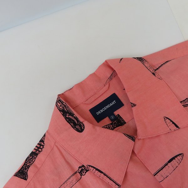 実際に弊社で買取させて頂いたDESCENDANT/ディセンダント 総柄 半袖ボタンシャツ/2の画像 5枚目