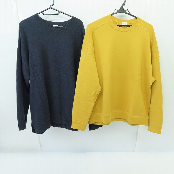 実際に弊社で買取させて頂いたEDIFICE/エディフィス ビックシルエット L/S カットソー/ウール ニット/セーター/48 2点セット