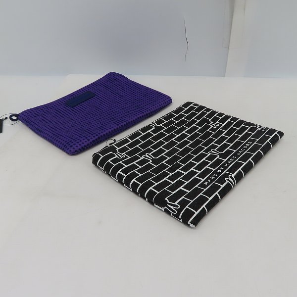 実際に弊社で買取させて頂いた【未使用】MARC BY MARC JACOBS/マークバイマークジェイコブス ミニクラッチ/ポーチ M6134043/M0001929 2点セットの画像 2枚目