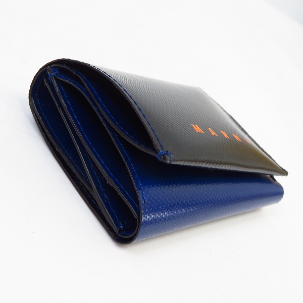 実際に弊社で買取させて頂いたMARNI/マルニ バイカラー 三つ折り財布 PFMI0019A0の画像 2枚目
