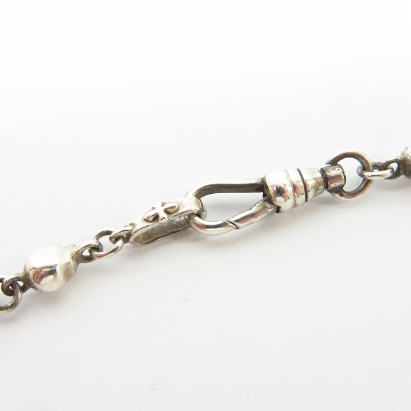 実際に弊社で買取させて頂いたLOREE RODKIN/ローリーロドキン love&hate/ラブアンドヘイト スカル/フラワー モチーフ チェーン ネックレスの画像 1枚目