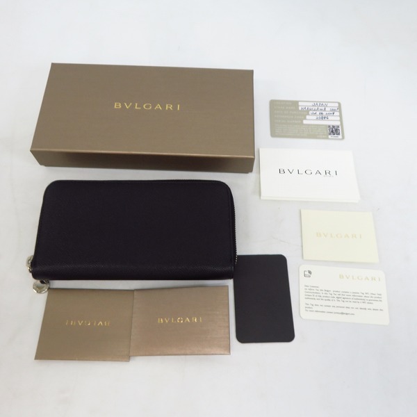 実際に弊社で買取させて頂いたBVLGARI/ブルガリ クラシコ ラウンドジップ ロングウォレット 20886の画像 9枚目