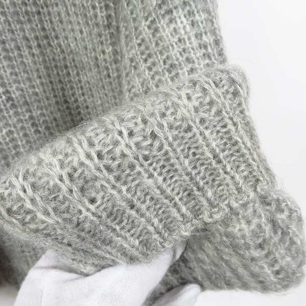 実際に弊社で買取させて頂いたDISCOVERED/ディスカバード KID MOHAIR KNIT/キッドモヘアニット グレー size：Sの画像 4枚目