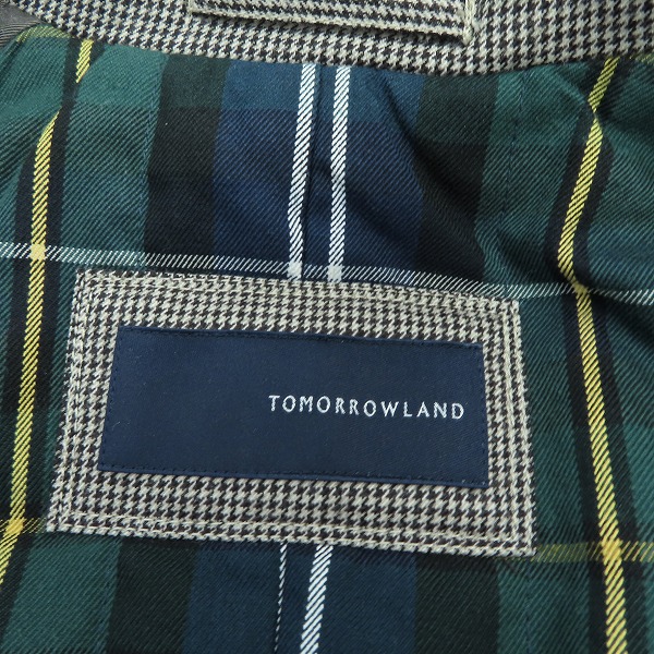 実際に弊社で買取させて頂いたTOMORROWLAND/トゥモローランド 千鳥格子 チェスターコート/1の画像 3枚目