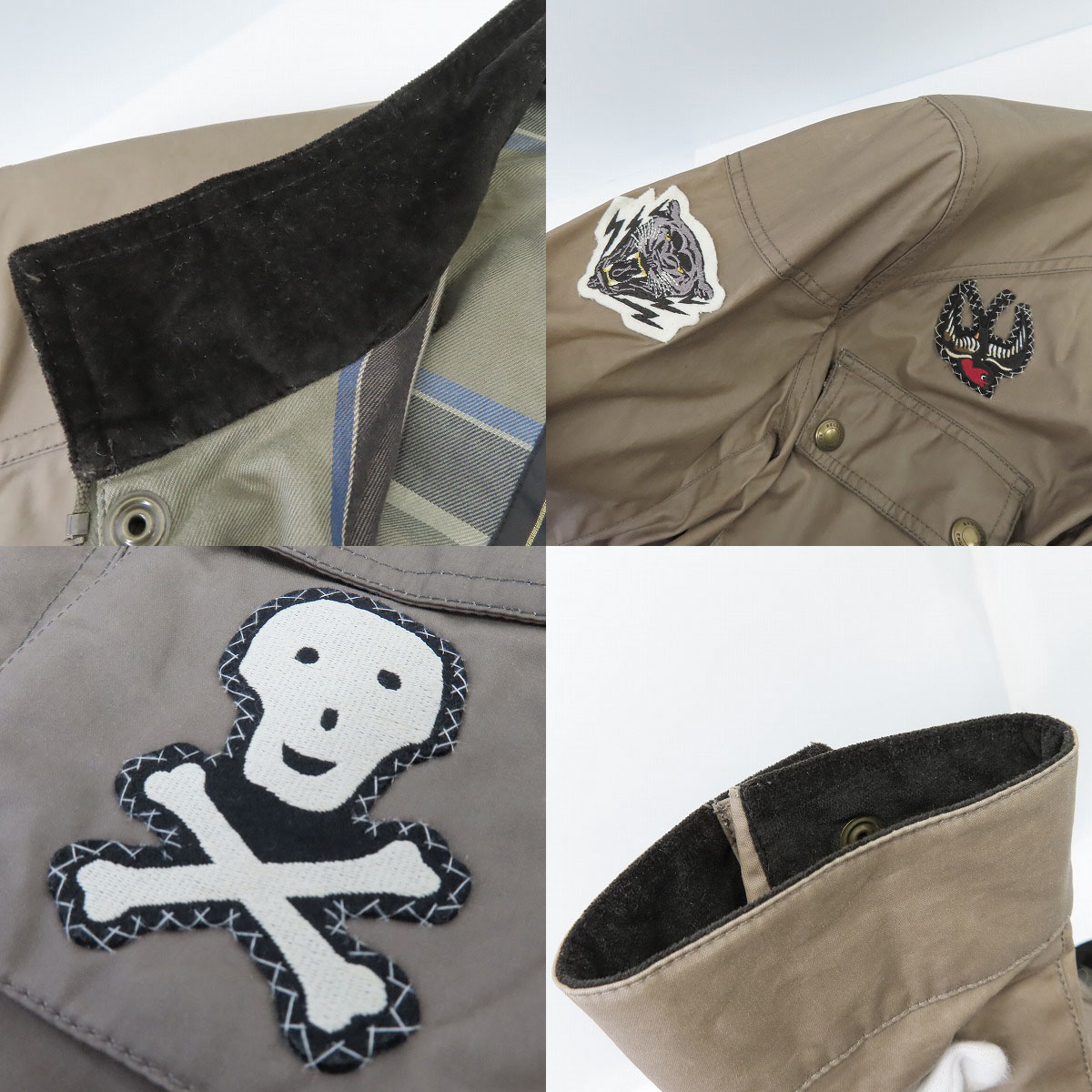 実際に弊社で買取させて頂いた BELSTAFF/ベルスタッフ ROADMASTER/オイルドジャケット ワッペン付き ジャケット 71050263/52の画像 6枚目