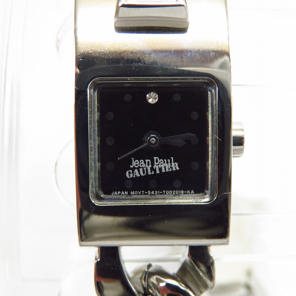 実際に弊社で買取させて頂いたJean Paul GAULTIER/ジャンポールゴルチエ カバー付き クロス ウォッチブレスレット/腕時 5431-T001122【動作未確認】