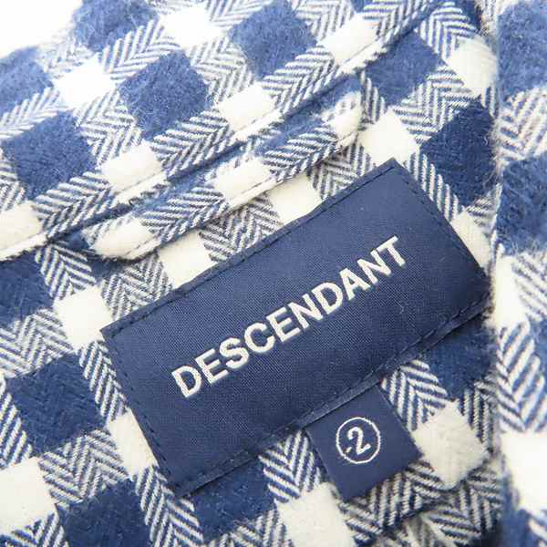 実際に弊社で買取させて頂いたDESCENDANT/ディセンダント チェック柄 長袖ボタンダウンシャツ/2の画像 2枚目