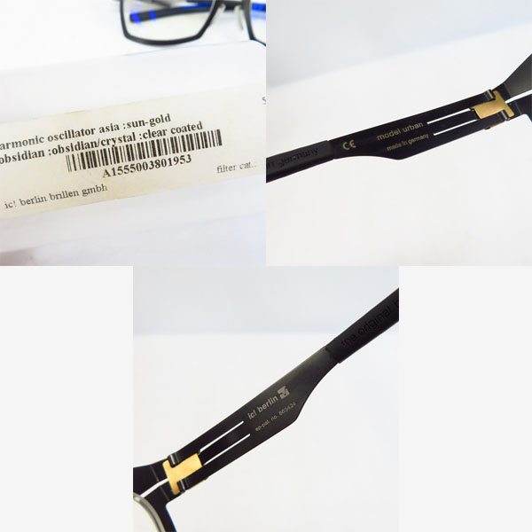 実際に弊社で買取させて頂いたic!berlin/アイシーベルリン urban/アーバン メガネフレーム/アイウェアの画像 4枚目