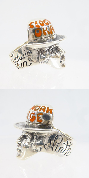 実際に弊社で買取させて頂いた【ギャラ付】CRAZY PIG DESIGNS/クレイジーピッグ Alex Clockwork orange アレックス リング #719/18-18.5号の画像 3枚目