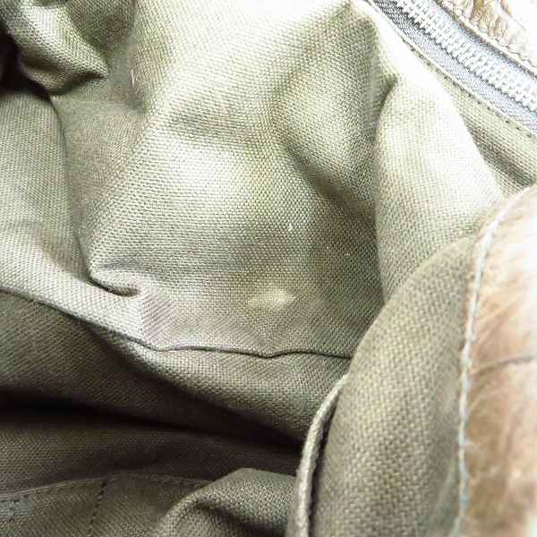 実際に弊社で買取させて頂いたDaniel&Bob/ダニエル&ボブ クロコ型押し 牛革 ショルダーバッグ ダークブラウン の画像 7枚目