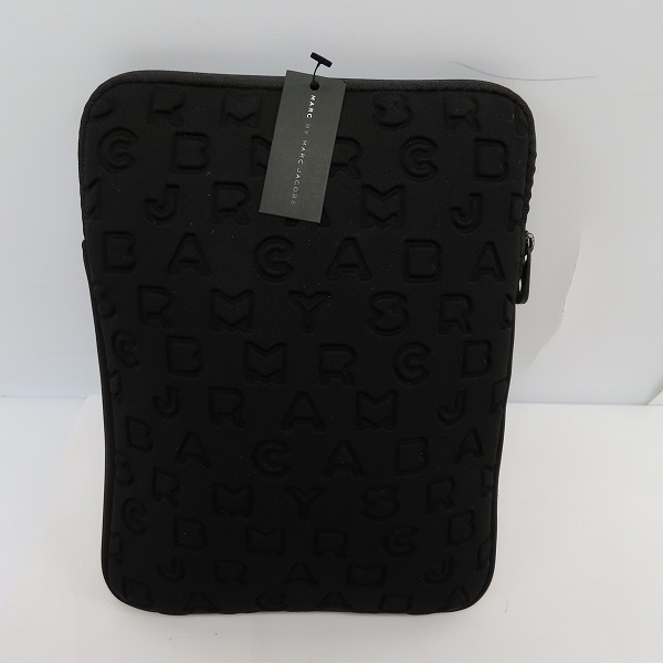 実際に弊社で買取させて頂いた【未使用】MARC BY MARC JACOBS/マークバイマークジェイコブス PC タブレットケース 縦型 ブラック M6PE024の画像 1枚目