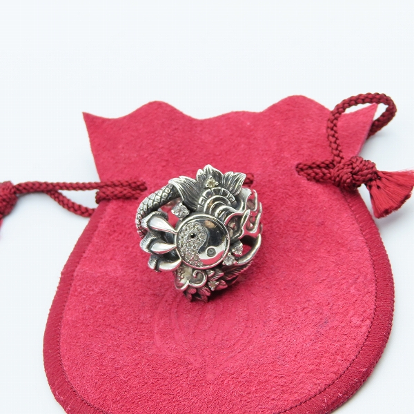 実際に弊社で買取させて頂いたBloodyMary/ブラッディマリー KAI 2008 クリスマス 太極図 リング/＃23の画像 9枚目