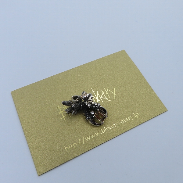 実際に弊社で買取させて頂いた【ギャラ付】BloodyMary/ブラッディマリー グロウペンダント w/アッシュカラークォーツ×ホワイトトパーズの画像 9枚目